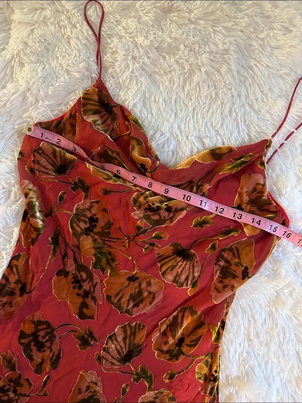 Vintage y2k Betsey Johnson Velvet Burnout Fairy Dress 10 - Picture 5 of 12